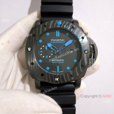 Replica Panerai Submersible Rubber Strap Carbotech Carbon PAM 960